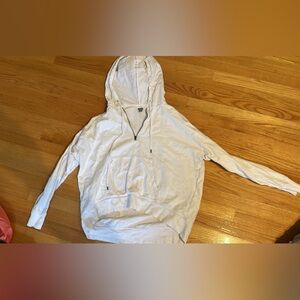 Aerie Cream Zip-Up Hoodie